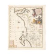 AFRICA - MAP [LOOTS (JOHANNES)] Nieuwe Naauwkeurige Land- en Zee-kaart, van het voornaamste Gede...