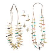 Two Zuni fetish necklaces