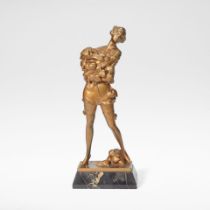 Bruno Zach Female figure with hearts, circa 1925