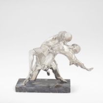 Thomas-François Cartier 'Pierot and Columbine', circa 1925