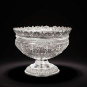 A large Indian silver 'swami' pedestal bowl early 20th century, circa 1910