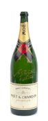 A Moet & Chandon double magnum Champagne bottle signed by Michael Schumacher, dated 1995',
