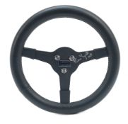A Moto-Lita steering wheel signed By Ken Tyrrell,