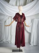 Saint Laurent Rive Gauche, collection Prêt-à-Porter, circa 1975. Ensemble en mousseline...