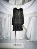 Saint Laurent Rive Gauche, collection Prêt-à-Porter, Automne-Hiver 1970. Robe en mousse...
