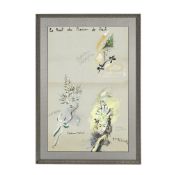 Yves Mathieu Saint Laurent(1936-2008) Le Bal du Baron de Rédé ou Le Bal des Têtes,...