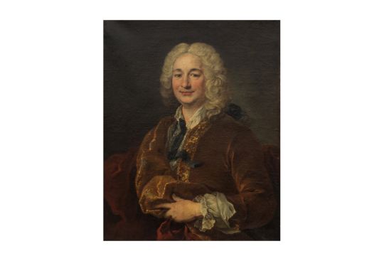 Louis Tocqué (Paris 1696-1772)Portrait d'homme en habit marron porte un ...