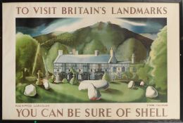 'Plas Newydd Llangollen - To visit Britains's landmarks you can be sure of Shell' advertising po...