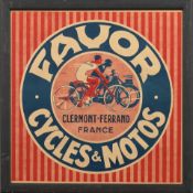 Two Favor Cycles & Motos advertising posters, 1920s, ((2))