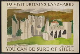 'LLanthony Abbey, Monmouthshire - To visit Britains's landmarks you can be sure of Shell' advert...