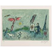 Marc Chagall (1887-1985); Le peintre et son double;