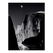 Ansel Adams (1902-1984); Moon and Half Dome, Yosemite National Park, California;