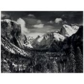 Ansel Adams (1902-1984); Yosemite Valley from Inspiration Point, Winter, Yosemite National Park,...