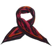 HERMÈS: FEUX DE ROUTE APERCUS LA NUIT PLISSE SCARF 90cm