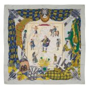 HERMÈS: SCOTLAND SILK SCARF 90cm