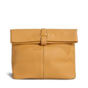 HERMÈS: NATUREL SABLE CLEMENCE FOLD OVER LUNCH BOX 1998