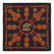 HERMÈS: CUIVRERIES SILK SCARF 90cm