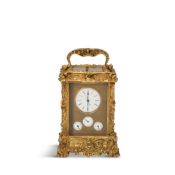 Japy Freres Gilt Bronze Carriage Clock, France c. 1900,