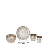 Three-piece William B. Kerr & Co. Sterling Silver Child's Set,