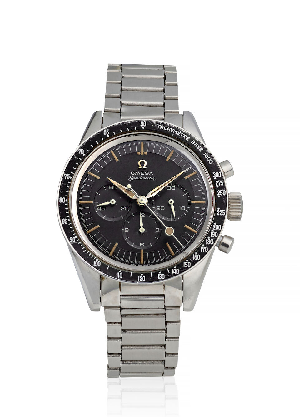OMEGA. A RARE STAINLESS STEEL MANUAL WIND CHRONOGRAPH WRISTWATCH Speedmaster, Ref: 2998-2, c. 1960s - Image 2 of 4