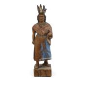 A Fine Carved Cigar Store Figure of an Indian Maiden North America, c. 1900
