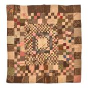 Patchwork Lap Quilt United States, mid-19th century