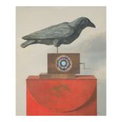 ALLEN SAALBURG (1899-1987) Crow 26 3/4 x 21 5/8 in. (68 x 54.9 cm.)