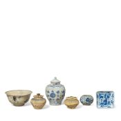A GROUP OF BLUE AND WHITE WARES Ming Dynasty (9)