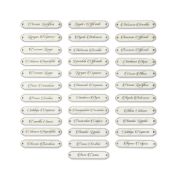 A selection of thirty four herbal and apothecary composite label props (34)