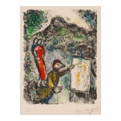 Marc Chagall (1887-1985); Devant St-Jeannet (In Front of St. Jeannet);
