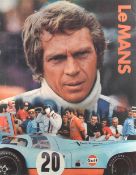 An original Steve McQueen Le Mans poster by Cinema Centre Films,