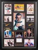 A James Bond framed display with signature for Sean Connery,