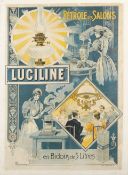 A Luciline advertising poster after Tamagno, French circa 1890,