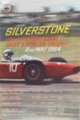 Seven British motor racing posters, 1960s-1980s, ((11))