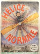 A 'Helice Normale' propeller company advertising poster after Raoul Vion, French, circa 1909,