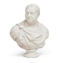 An Carrara marble bust of Prince Frederick, Duke of York in Classical dress Mid-19th century, a...
