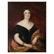 British School (19th Century) Portrait of Helenora, Lady Maxwell (d.1876), daughter of Sir Micha...