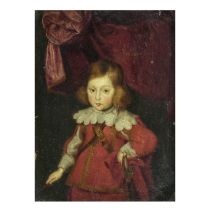 English School (17th century) Portrait of a young boy, said to be James, Duke of York, three-qua...