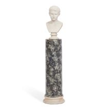 A Grand Tour Carrara marble bust of the young Emperor Augustus Italian, early 19th century (2)