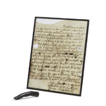 Lady Jane Gordon, Duchess of Gordon (c.1749-1812): A carved ebony prosthetic finger Circa 1763 (2)