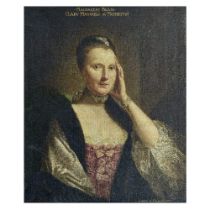 Follower of Allan Ramsay (Edinburgh 1713-1784 Dover) Portrait of Magdalene Blair, Lady Maxwell o...