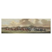 Clifton Tomson (Nottingham 1775-1831) The St Leger Stakes on Doncaster Course (in gilt compositi...