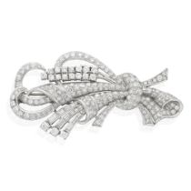 DIAMOND SPRAY BROOCH