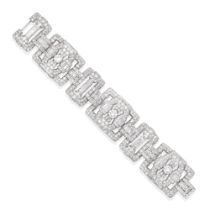 DIAMOND STRAP BRACELET, CIRCA 1930