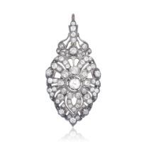 DIAMOND PENDANT, CIRCA 1890