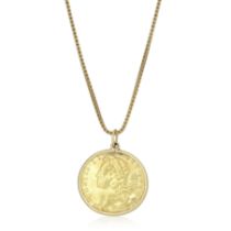 GOLD 'GUINEA' COIN PENDANT/NECKLACE