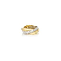 CARTIER: DIAMOND-SET 'TRINITY' RING
