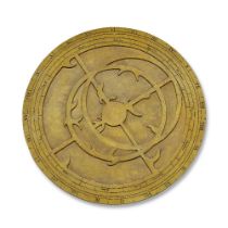 The Star Chamber: A plywood 'stone' central roundel Season 2, Episode 7, 'Faith'
