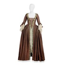 A chocolate-brown dress with metal embellishments, worn by Claire and Marsali Season 2, Episode ...