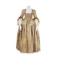 Louise De Rohan's pinstripe dress and sage green robe Season 2, Various Episodes 4